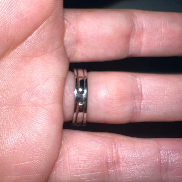 💍 Luxury 925 Sterling Silver Princess Rings Set 2 in 1 - Picture 5 of 12